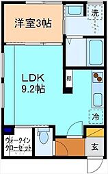 INTEGRAL KiKi 1LDKの間取図画像