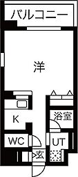 アーバンポイント高崎 ワンルームの間取図画像