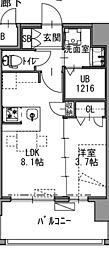 福岡市中央区渡辺通5丁目マンション 1LDKの間取図画像