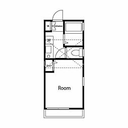 Olivehouse上大岡 1Kの間取図画像