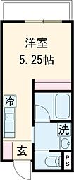 Signpost弥生II ワンルームの間取図画像