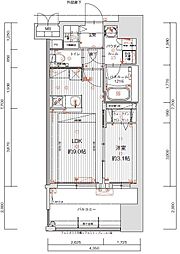 グランフォーレ千早マークスクエアウエストウイング 1LDKの間取図画像