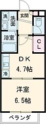 サニーコート 1DKの間取図画像