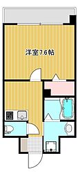 クロノス37九品寺 1Kの間取図画像