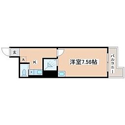 ダイアパレス本町 1Kの間取図画像