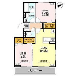D-Gran 下之城 2LDKの間取図画像
