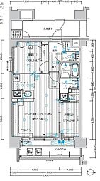 プレサンスレイズ鶴舞公園 2LDKの間取図画像