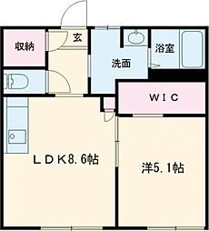 Lifeinnこいけ 1LDKの間取図画像
