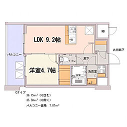 S-RESIDENCE千種belvia TOWER(べルヴィアタワー) 10月27日(火) 1LDKの間取図画像