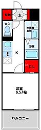 KSK南小倉コアプレイス 1Kの間取図画像