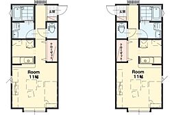 カーサ・エスペランサB ワンルームの間取図画像