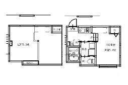 LOFT AOI(ロフト 1Kの間取図画像