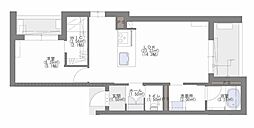シャーメゾン・ルリエ大濠 1LDKの間取図画像