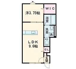 ポーリーハイツ 1LDKの間取図画像