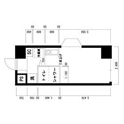 J-フラッツ川口本町 1Kの間取図画像