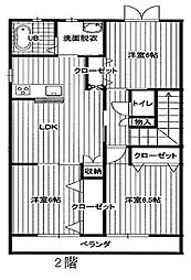 アパート 3LDKの間取図画像