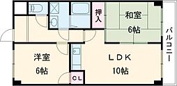 ジョイフル明和 2LDKの間取図画像