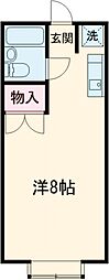 榮華B ワンルームの間取図画像