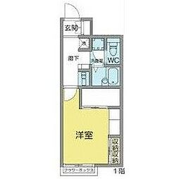 メゾン・テル・フロンタール 1Kの間取図画像