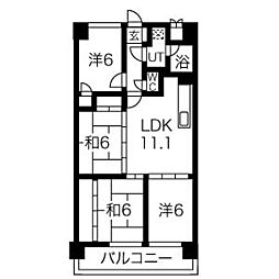 ライオンズマンション藤ケ丘ガーデン 4LDKの間取図画像