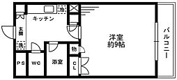 ソナーレ立川 1Kの間取図画像