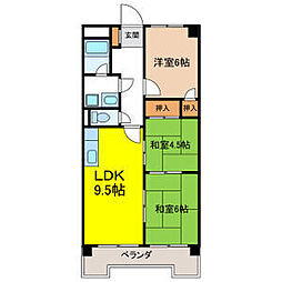 リエス豊田浄水 3LDKの間取図画像