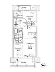 GRANPASEO丸の内 2LDKの間取図画像