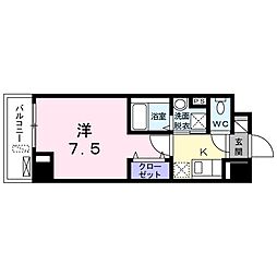 カミーノKS 1Kの間取図画像