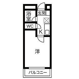 G・ビレッジ北島 1Kの間取図画像