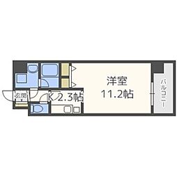 アーバネックス福島 1Kの間取図画像