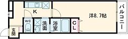 フジパレス湊駅南ノース 1Kの間取図画像
