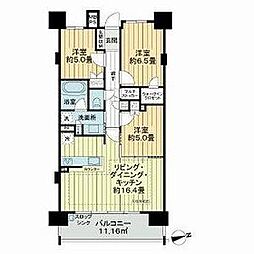 ライオンズ桑名駅前グランフォート 3LDKの間取図画像
