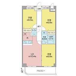 グランドソレーユ 3LDKの間取図画像