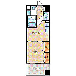フォレストビュー 1DKの間取図画像