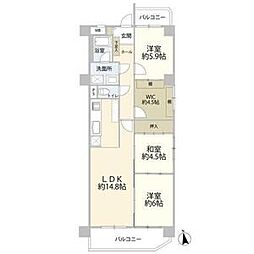 ハイエクセル有松 3LDKの間取図画像