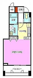カサヴェルデ八丁堀 ワンルームの間取図画像