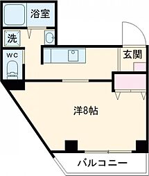 LamerSuwanomori 1Kの間取図画像