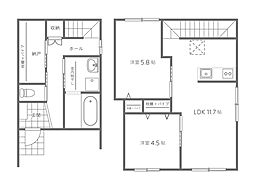 Plano Yaga 2LDKの間取図画像