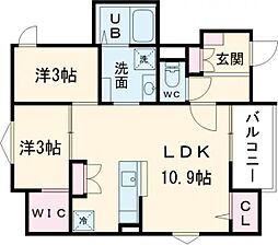 REGALEST Station sid 2LDKの間取図画像