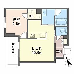 Casa Regio 1LDKの間取図画像