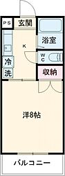 クオリティハイツ 1Kの間取図画像