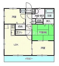 メゾン田中 3LDKの間取図画像