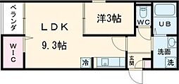 NATURA 1LDKの間取図画像