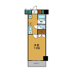 志度シーサイドハイツ 1Kの間取図画像
