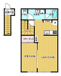 Garance B 1LDKの間取図画像