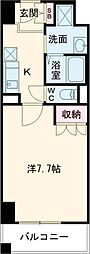 シャンピアコート茨木 1Kの間取図画像