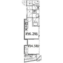 S-FORT中板橋 1DKの間取図画像