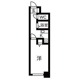 グレイス国府宮2 1Kの間取図画像