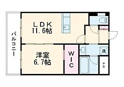 サムティ迎町 1LDKの間取図画像
