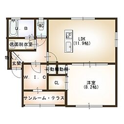 コンフォート青山 1LDKの間取図画像